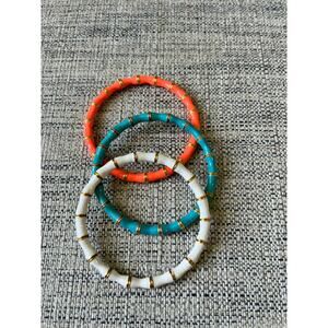 Metal Bangle Lacquer Layer Stacking Bangle Bracelet Set of 3